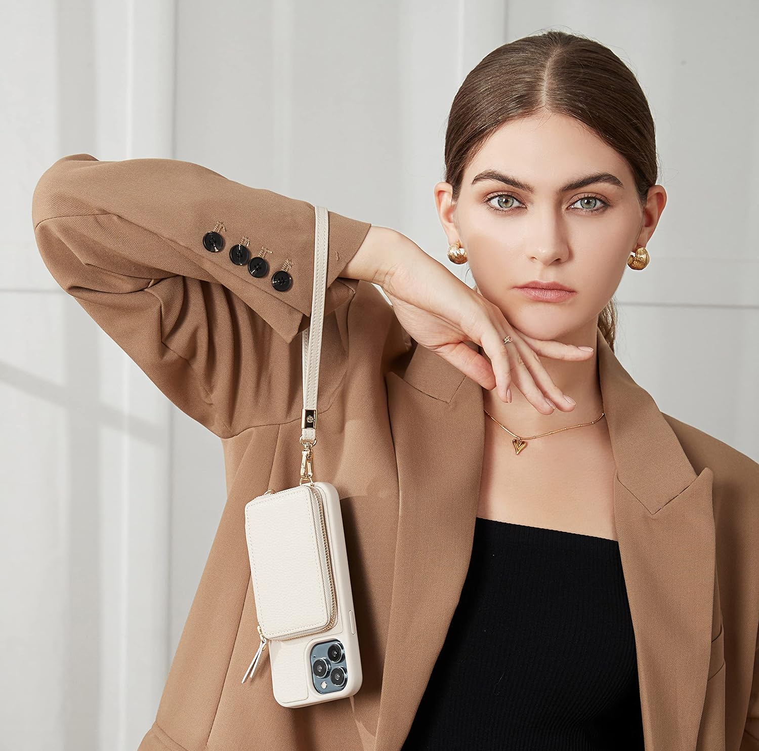 iPhone 12 Series ZVE RFID-Blocking Wallet Case.