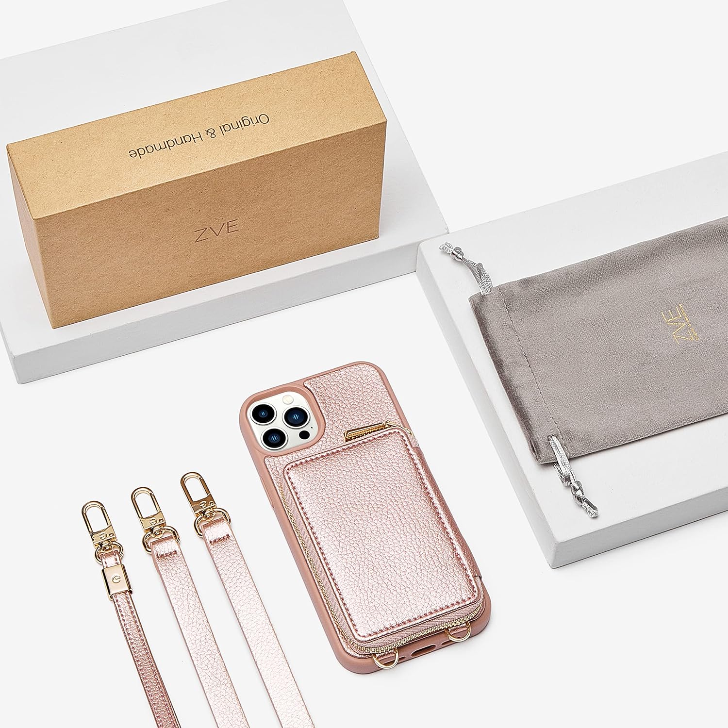 iPhone 12 Series ZVE RFID-Blocking Wallet Case.