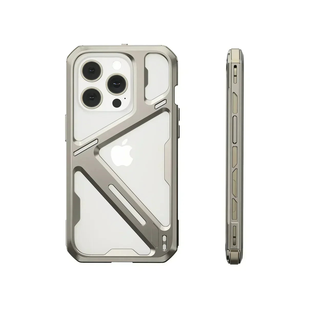 iPhone 14 Series Metal Hollow Armor Cover