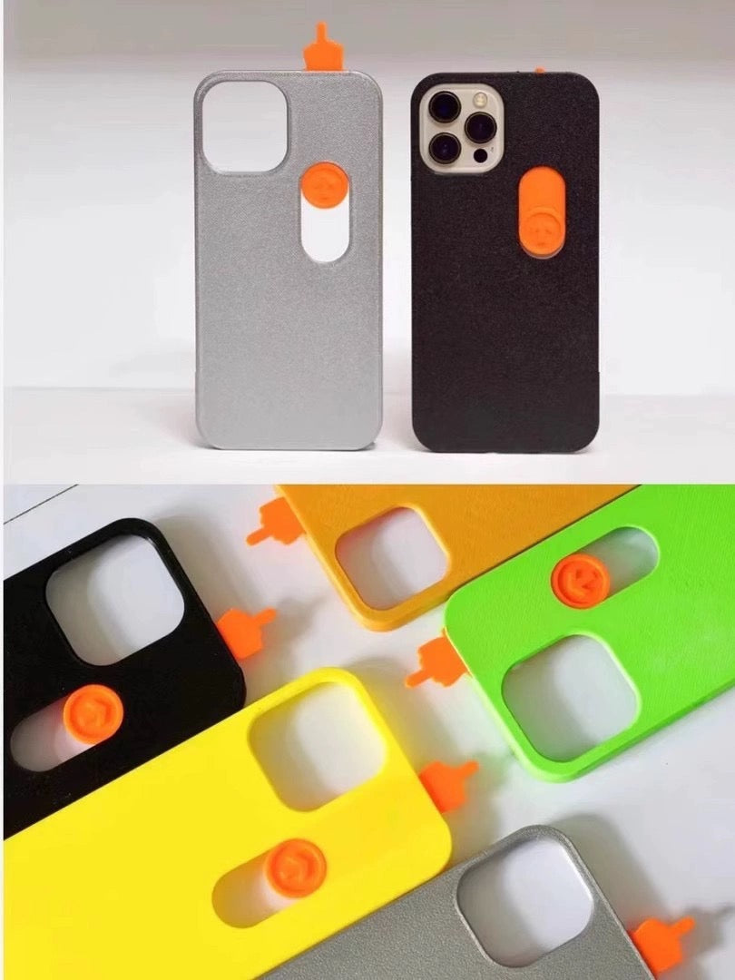 iPhone 13 Series 3D Printed Sliding Middle Finger Phone Case