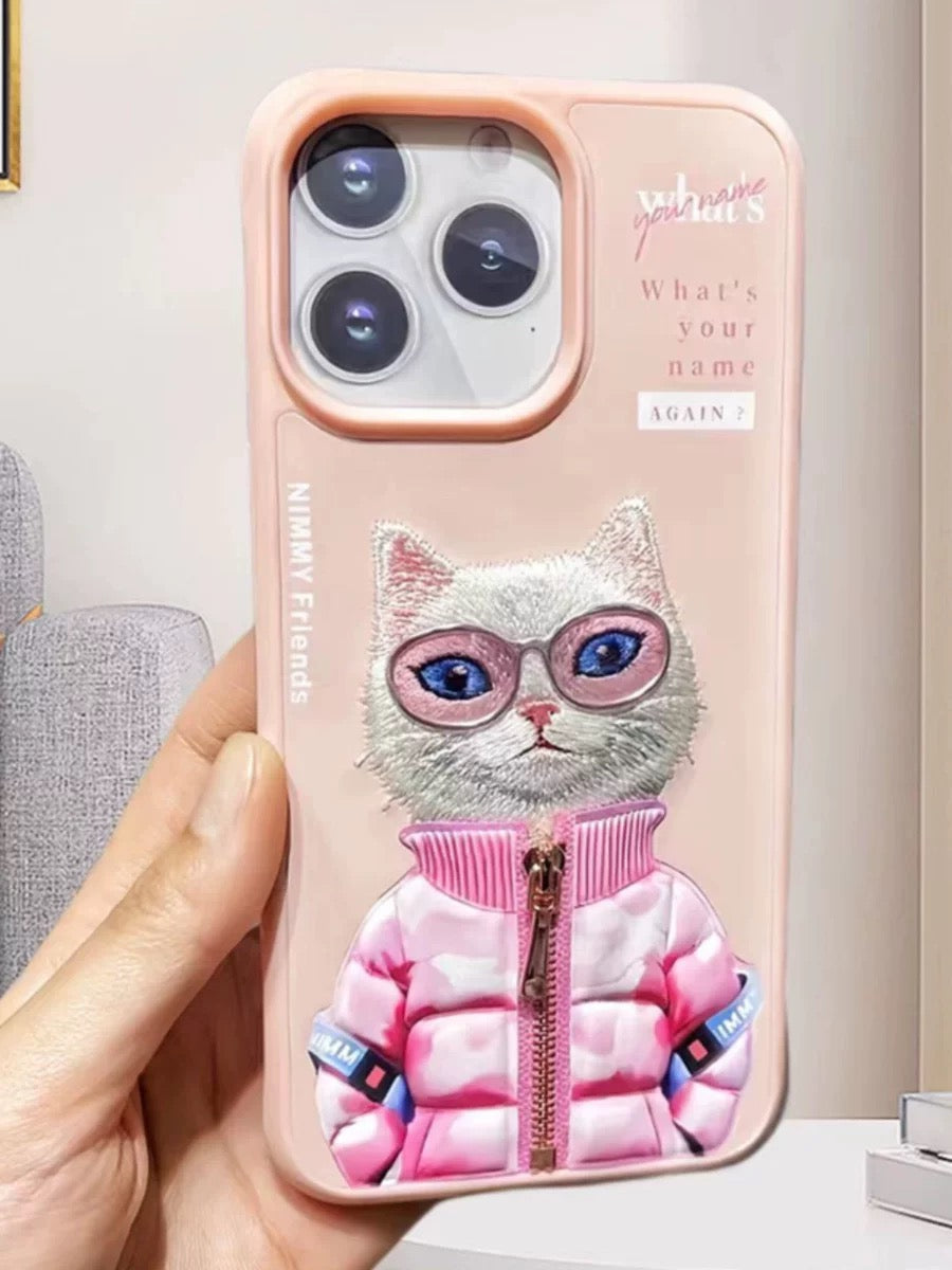 iPHONE 13 SERIES Premium Embroidery Animal Case