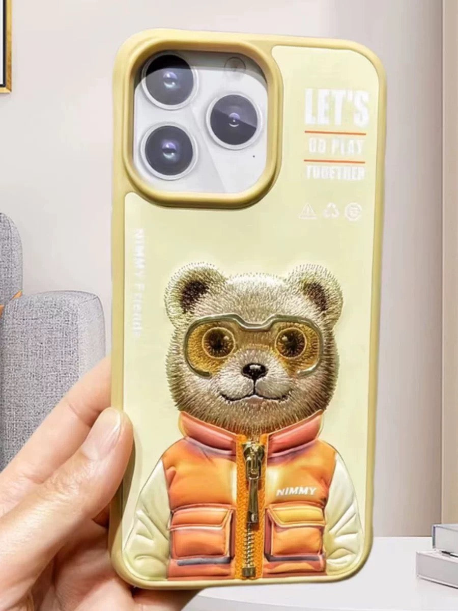 iPHONE 13 SERIES Premium Embroidery Animal Case