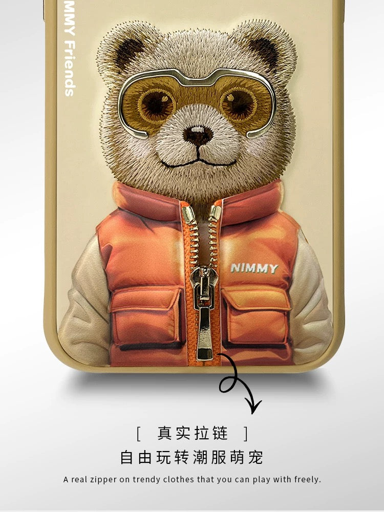 iPHONE 13 SERIES Premium Embroidery Animal Case