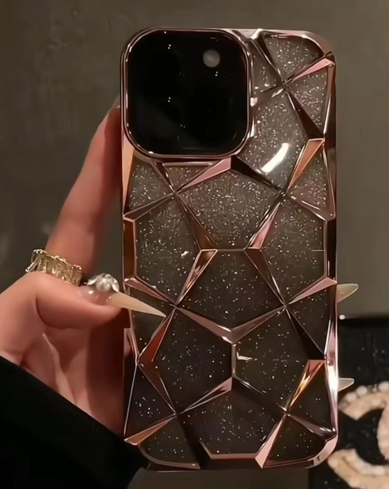 iPhone 14 Series Glitter Three-Dimensional Diamond Mobile Phone Case